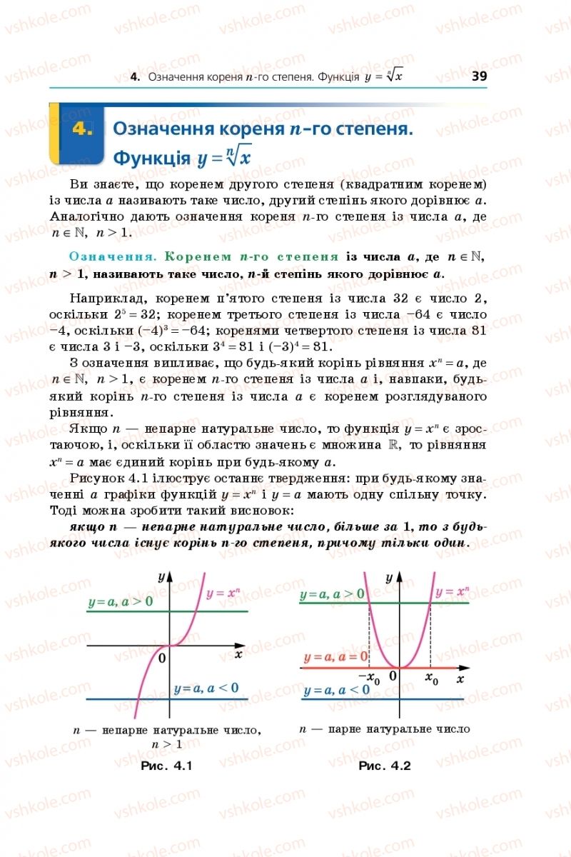 Страница 39 | Підручник Алгебра 10 клас А.Г. Мерзляк, Д.А. Номіровський, В.Б. Полонський, М.С. Якір 2018 Поглиблений рівень вивчення