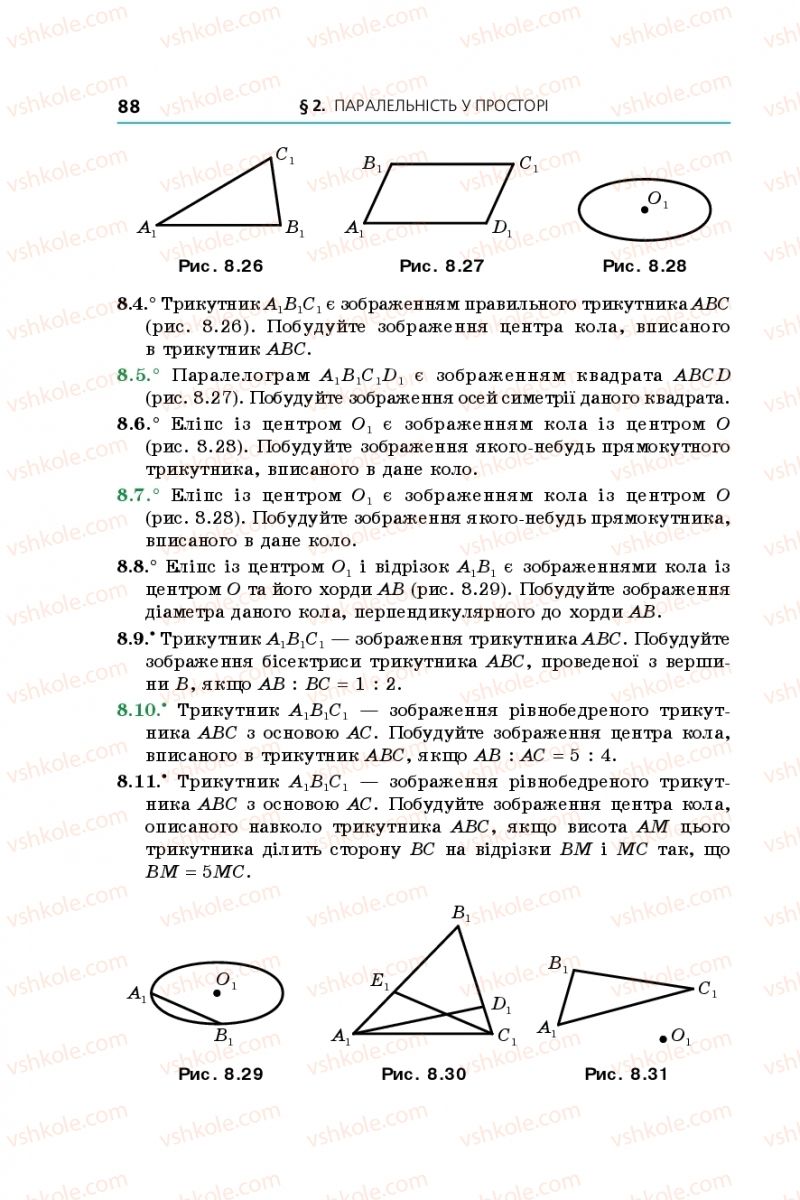 Страница 88 | Підручник Геометрія 10 клас А.Г. Мерзляк, Д.А. Номіровський, В.Б. Полонський, М.С. Якір 2018 Поглиблений рівень вивчення