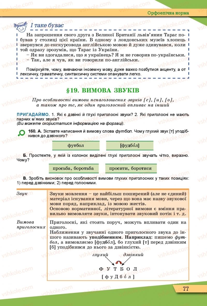 Страница 77 | Підручник Українська мова 10 клас О.В. Заболотний, В.В. Заболотний 2018 Рівень стандарту