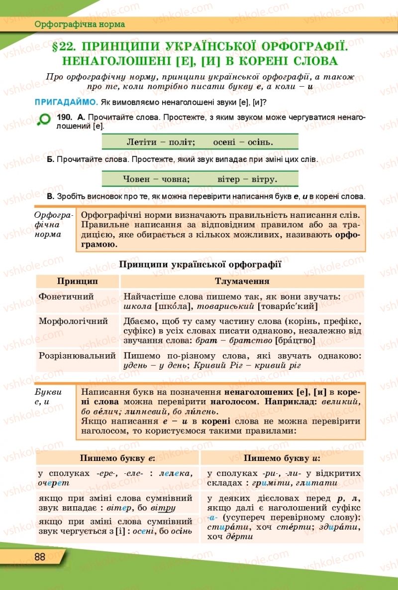 Страница 88 | Підручник Українська мова 10 клас О.В. Заболотний, В.В. Заболотний 2018 Рівень стандарту