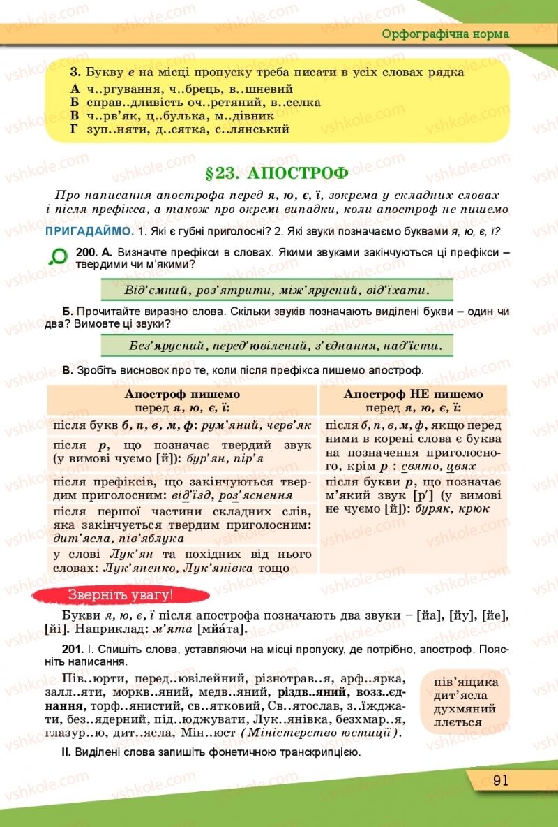 Страница 91 | Підручник Українська мова 10 клас О.В. Заболотний, В.В. Заболотний 2018 Рівень стандарту