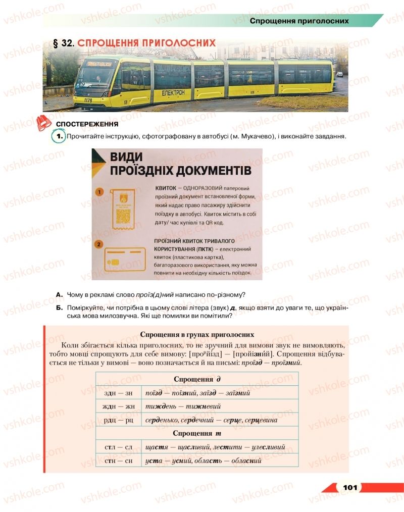 Страница 101 | Підручник Українська мова 10 клас О.М. Авраменко 2018