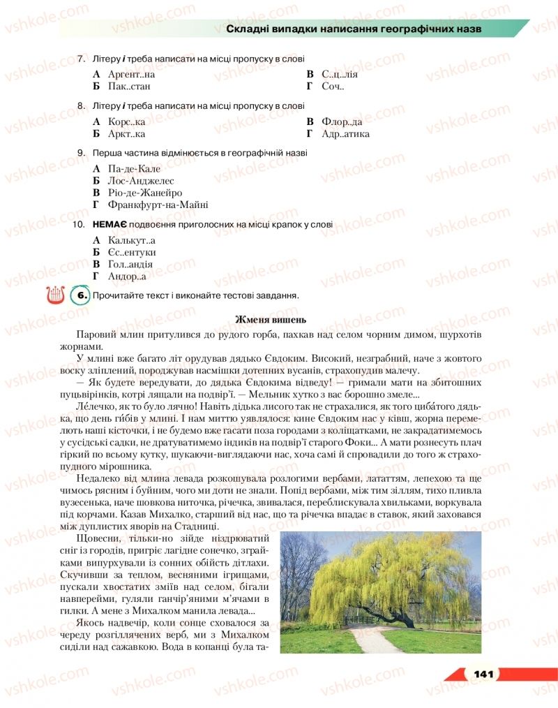 Страница 141 | Підручник Українська мова 10 клас О.М. Авраменко 2018