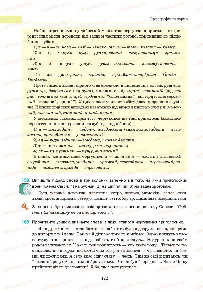 Страница 122 | Підручник Українська мова 10 клас І.П. Ющук 2018