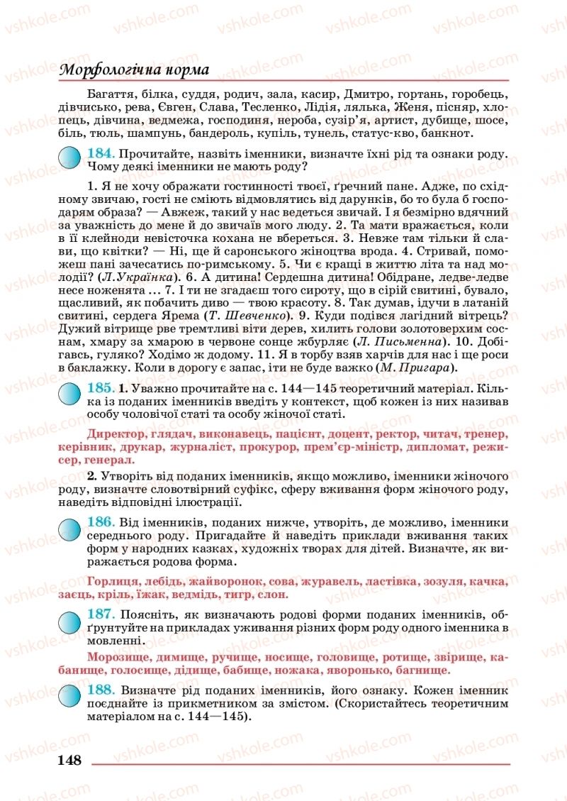 Страница 148 | Підручник Українська мова 10 клас С.В. Шевчук 2018