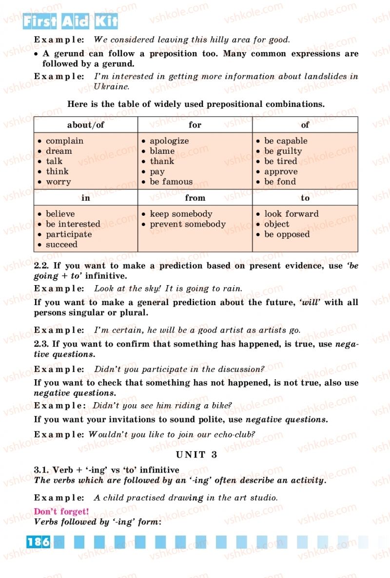 Страница 186 | Підручник Англiйська мова 10 клас Л.В. Калініна, І.В. Самойлюкевич 2018