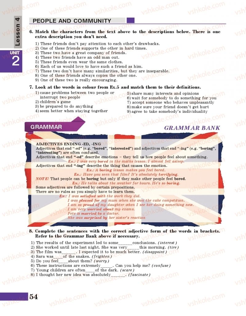 Страница 54 | Підручник Англiйська мова 10 клас  М.А. Нерсисян, А.О. Піроженко 2018