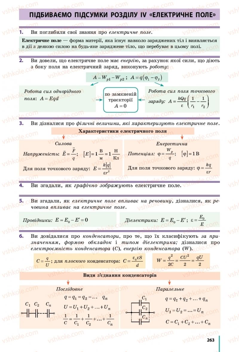 Страница 263 | Підручник Фізика 10 клас В.Г. Бар’яхтар, С.О. Довгий, Ф.Я. Божинова 2018 Рівень стандарту