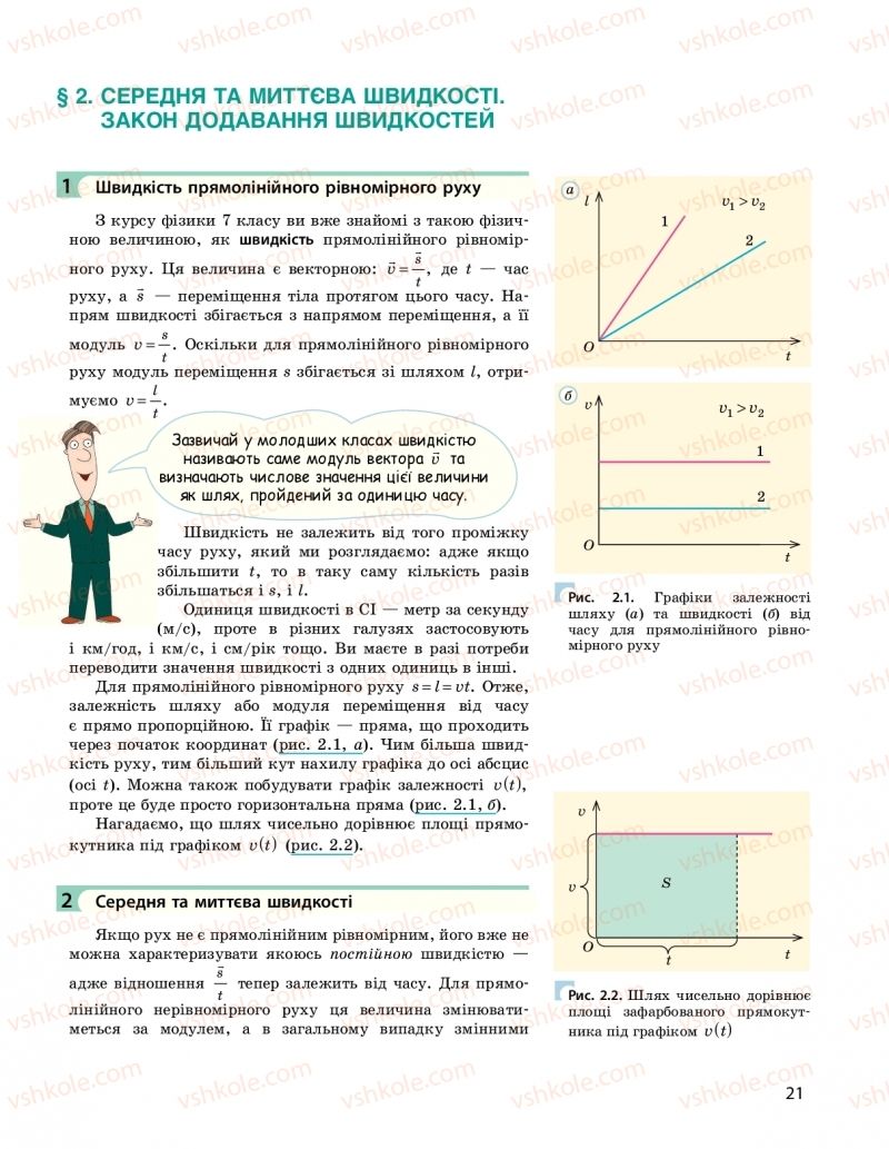 Страница 21 | Підручник Фізика 10 клас  І.М. Гельфгат 2018