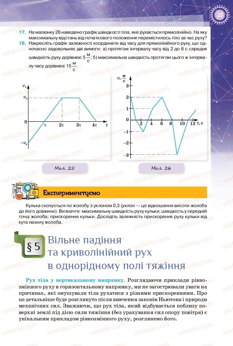 Страница 23 | Підручник Фізика 10 клас Т.М. Засєкіна, Д.О. Засєкін 2018 Профільний рівень