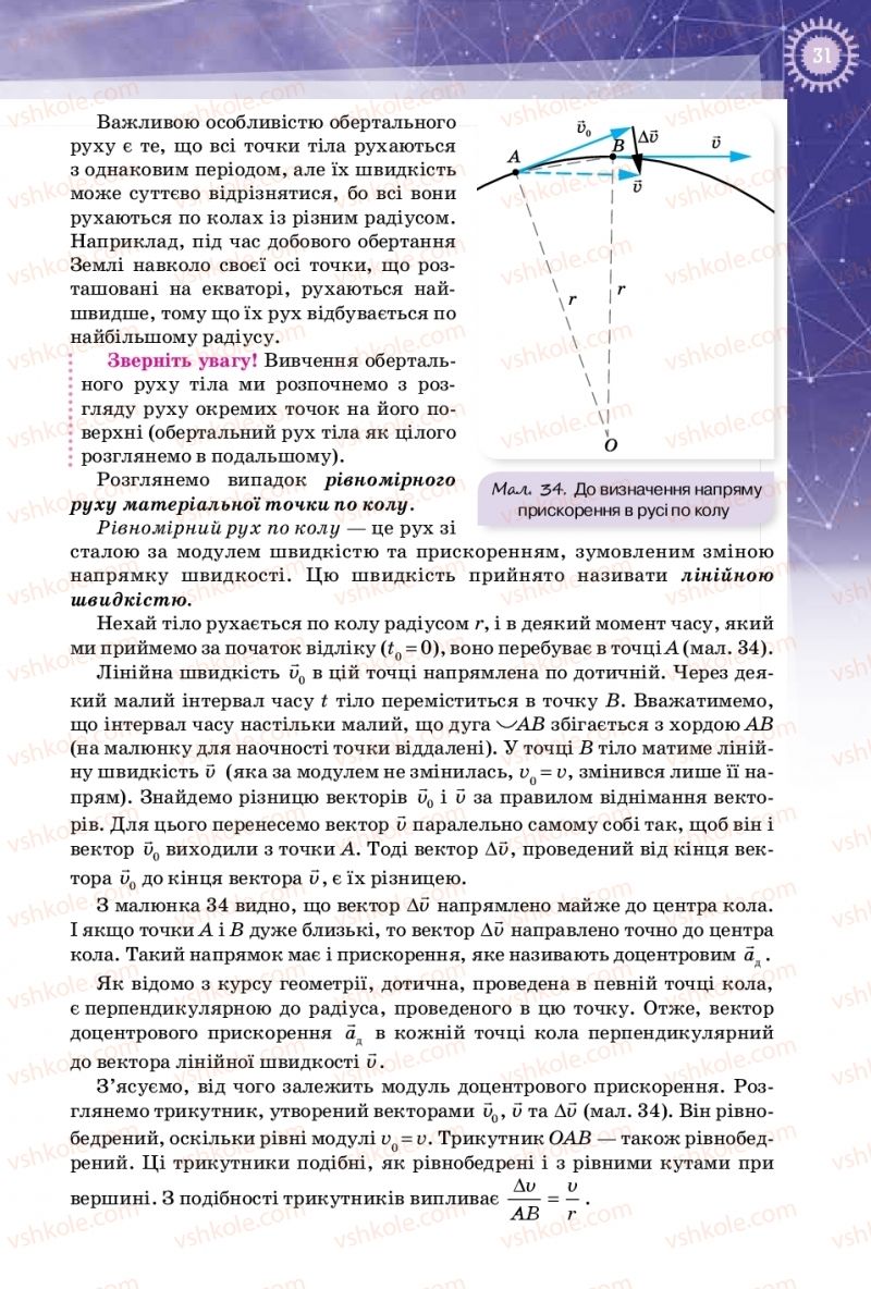 Страница 31 | Підручник Фізика 10 клас Т.М. Засєкіна, Д.О. Засєкін 2018 Профільний рівень