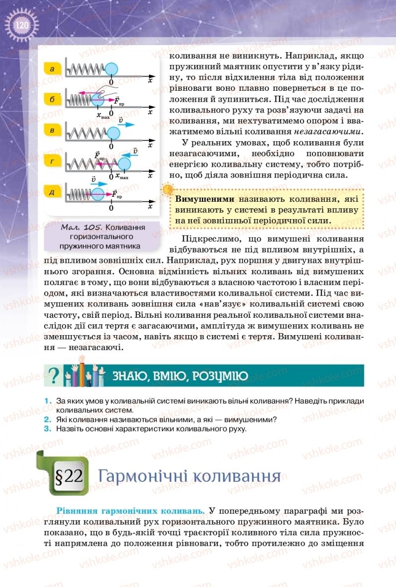Страница 120 | Підручник Фізика 10 клас Т.М. Засєкіна, Д.О. Засєкін 2018 Профільний рівень