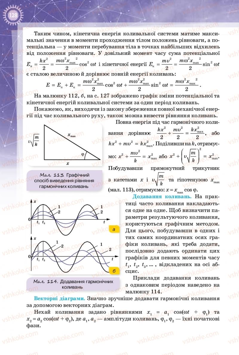 Страница 128 | Підручник Фізика 10 клас Т.М. Засєкіна, Д.О. Засєкін 2018 Профільний рівень