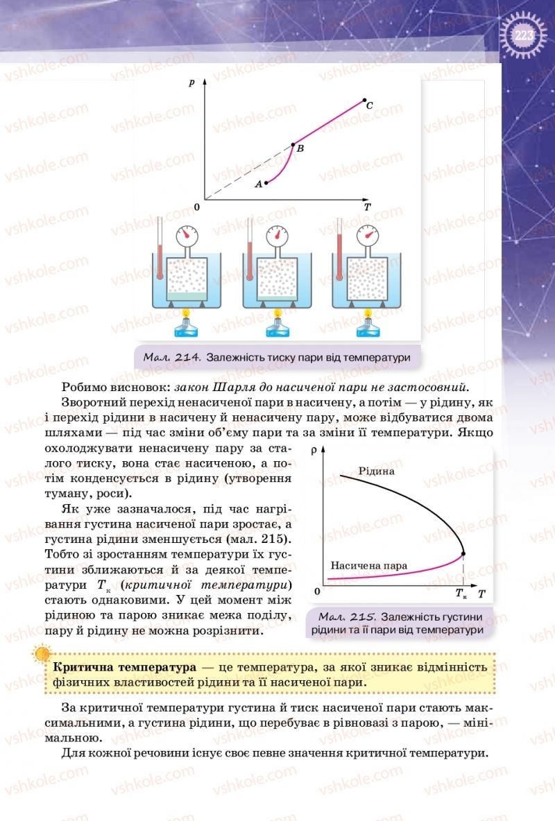 Страница 223 | Підручник Фізика 10 клас Т.М. Засєкіна, Д.О. Засєкін 2018 Профільний рівень