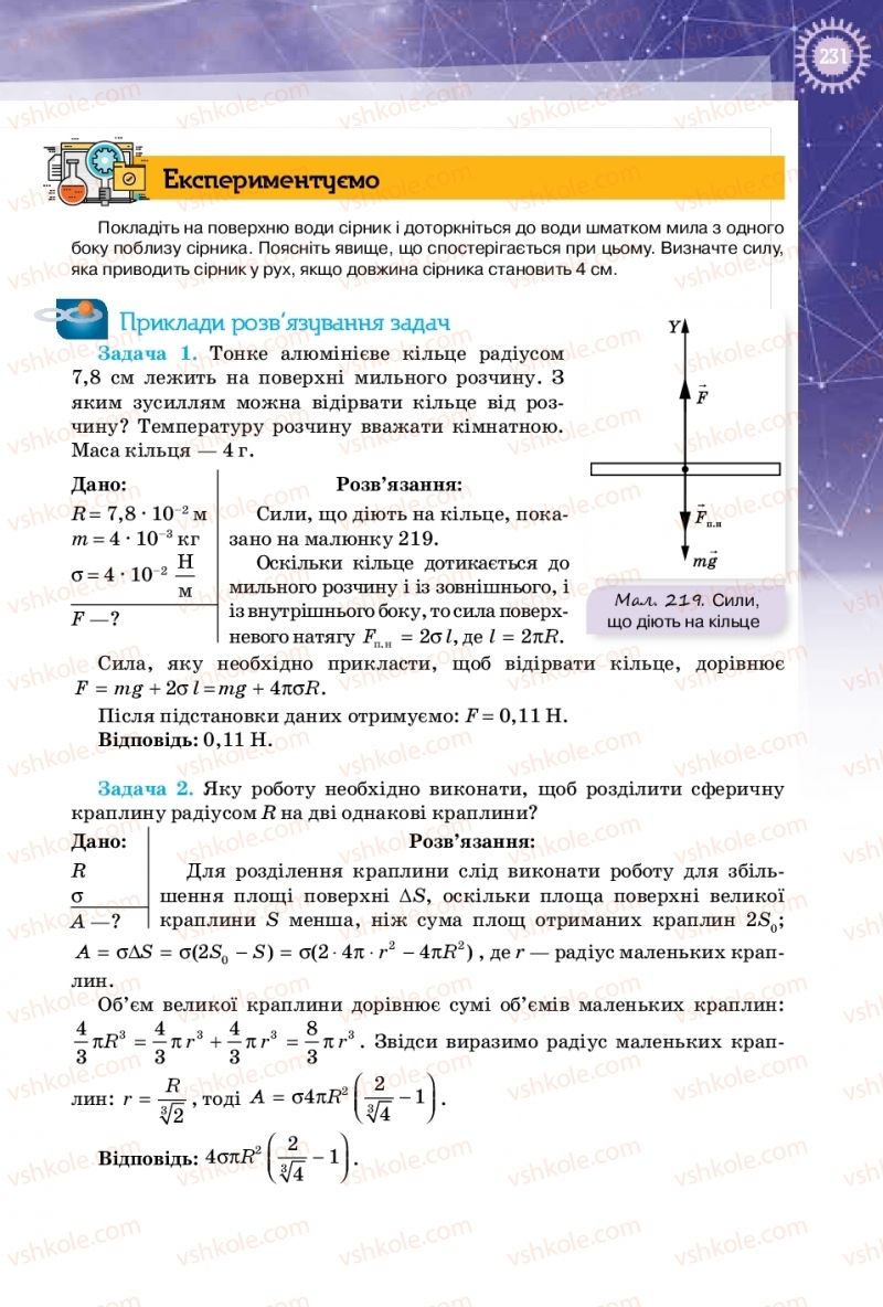 Страница 231 | Підручник Фізика 10 клас Т.М. Засєкіна, Д.О. Засєкін 2018 Профільний рівень