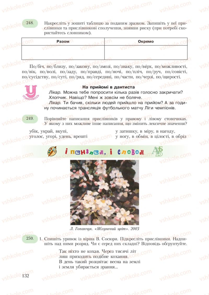 Страница 132 | Підручник Українська мова 7 клас С.Я. Єрмоленко, В.Т. Сичова 2007