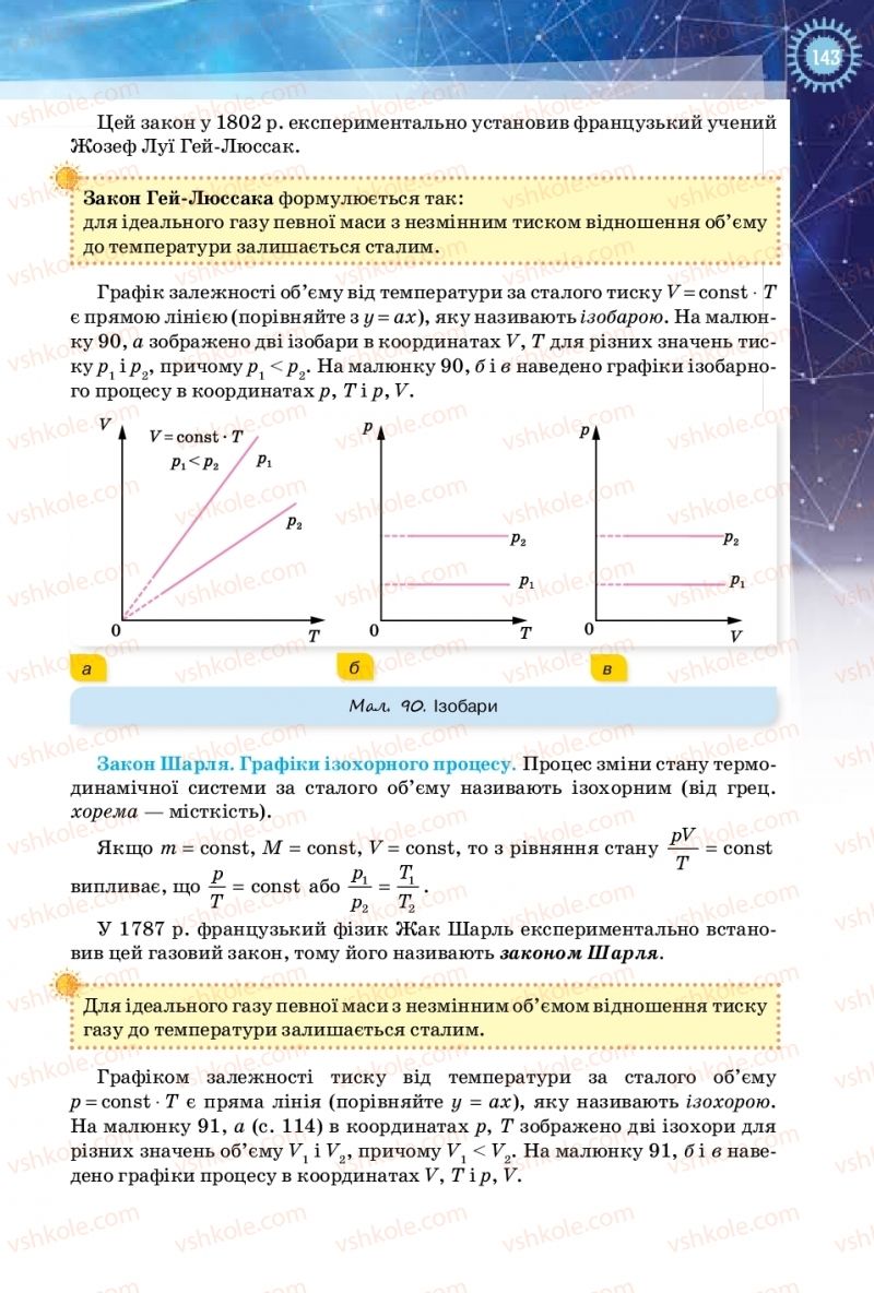 Страница 143 | Підручник Фізика 10 клас Т.М. Засєкіна, Д.О. Засєкін 2018 Рівень стандарту