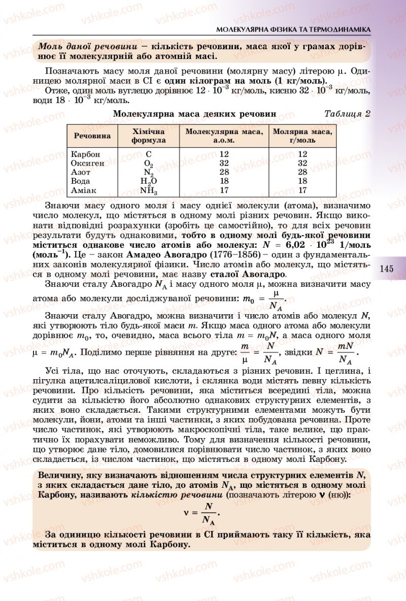 Страница 145 | Підручник Фізика 10 клас В.Д. Сиротюк 2018