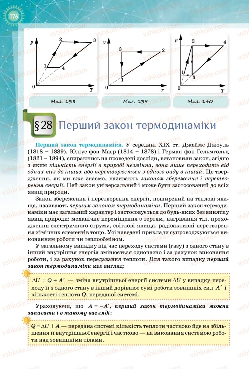 Страница 176 | Підручник Фізика 10 клас Т.М. Засєкіна, Д.О. Засєкін 2018