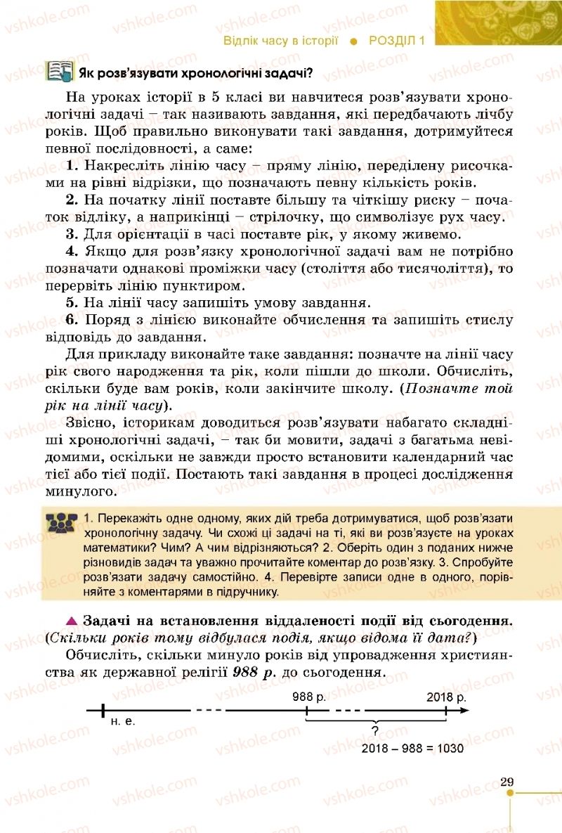 Страница 29 | Підручник Історія України 5 клас В.С. Власов 2018