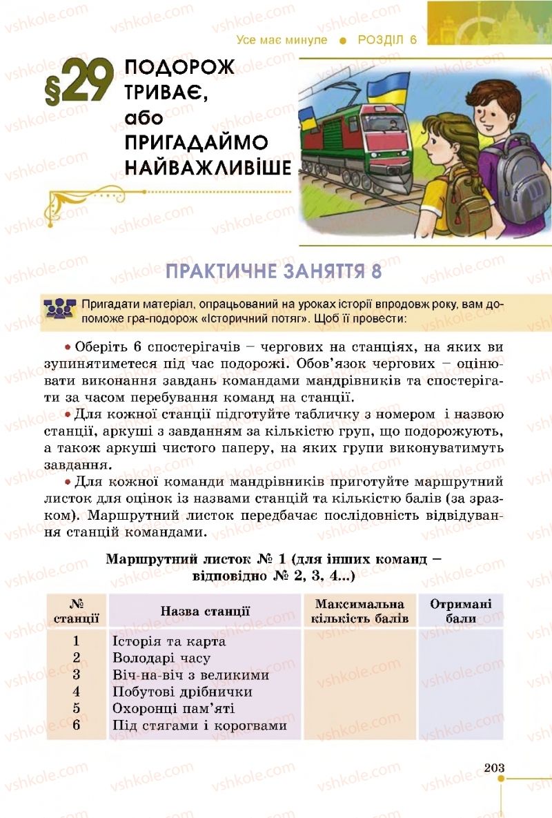 Страница 203 | Підручник Історія України 5 клас В.С. Власов 2018