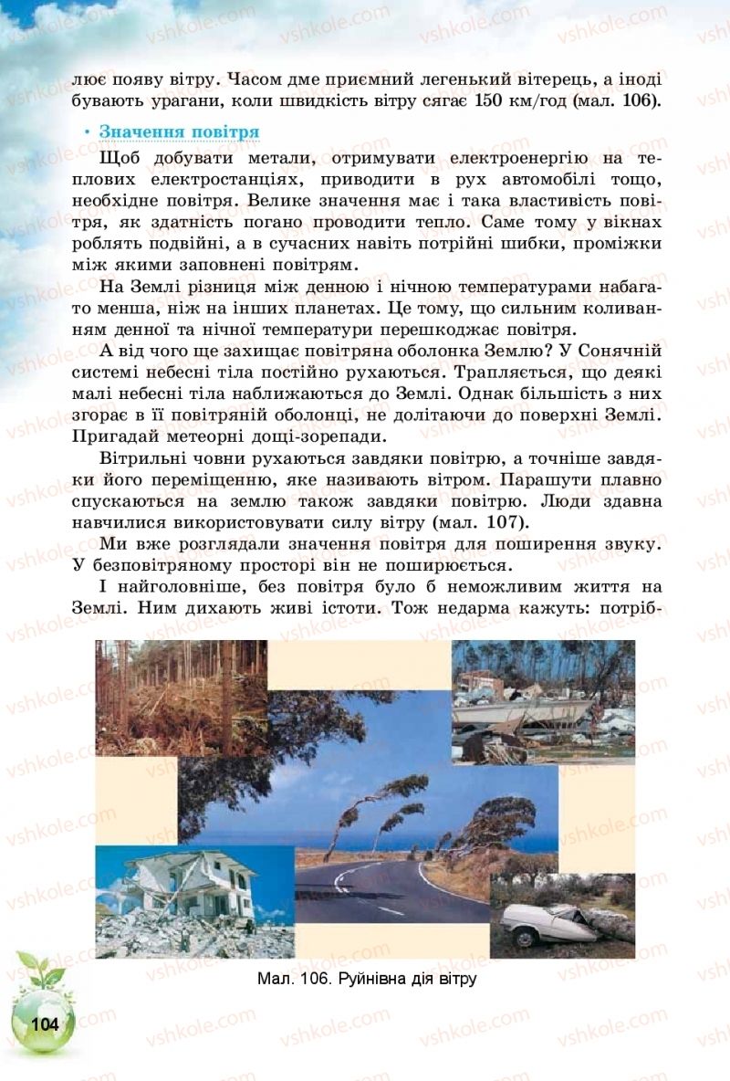 Страница 104 | Підручник Природознавство 5 клас Т.В. Коршевнюк, І.В. Баштовий 2018
