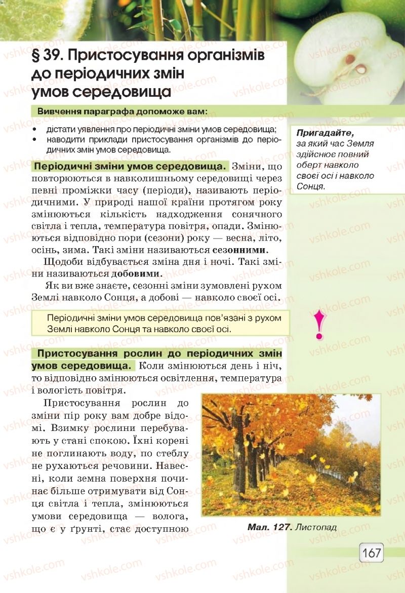 Страница 167 | Підручник Природознавство 5 клас О.Г. Ярошенко, В.М. Бойко 2018