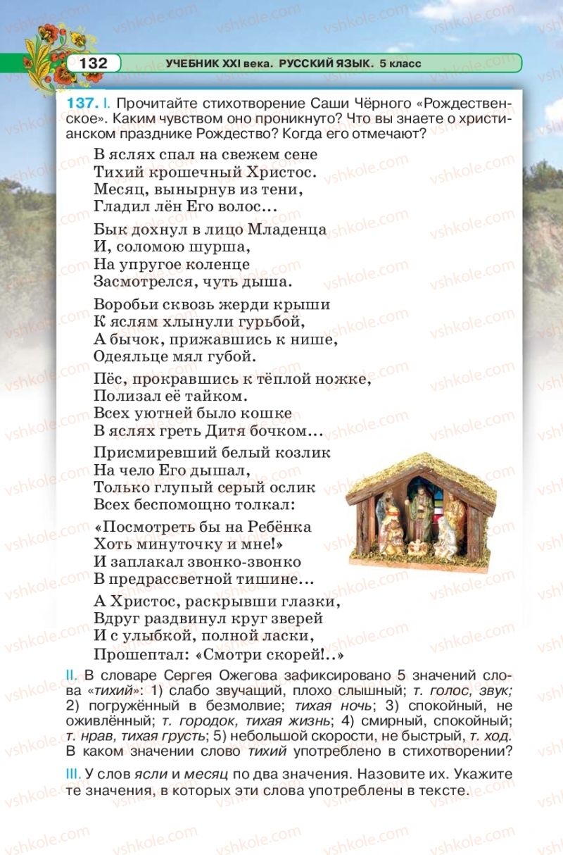 Страница 132 | Підручник Русский язык 5 клас Л.В. Давидюк 2018